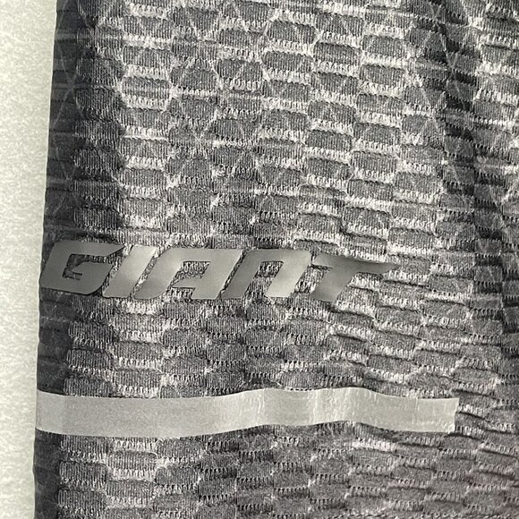 Cuore Giant Mens Cycling Jersey 2XL Black Full Zip Short Sleeve Lightweight - Picture 2 of 6